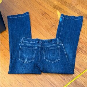 Cowgirl Couture Signature Wide Leg Dark Blue Jeans 28” x 32”